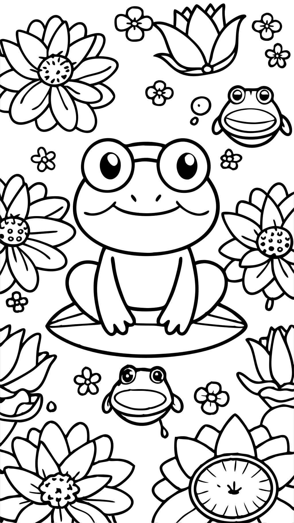 keroppi sanrio coloring pages